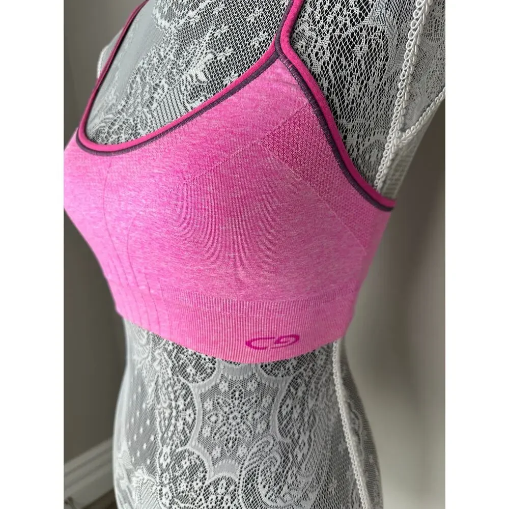 CHAMPION Hot Pink Racerback Skinny Strap Sports Bra Size Small